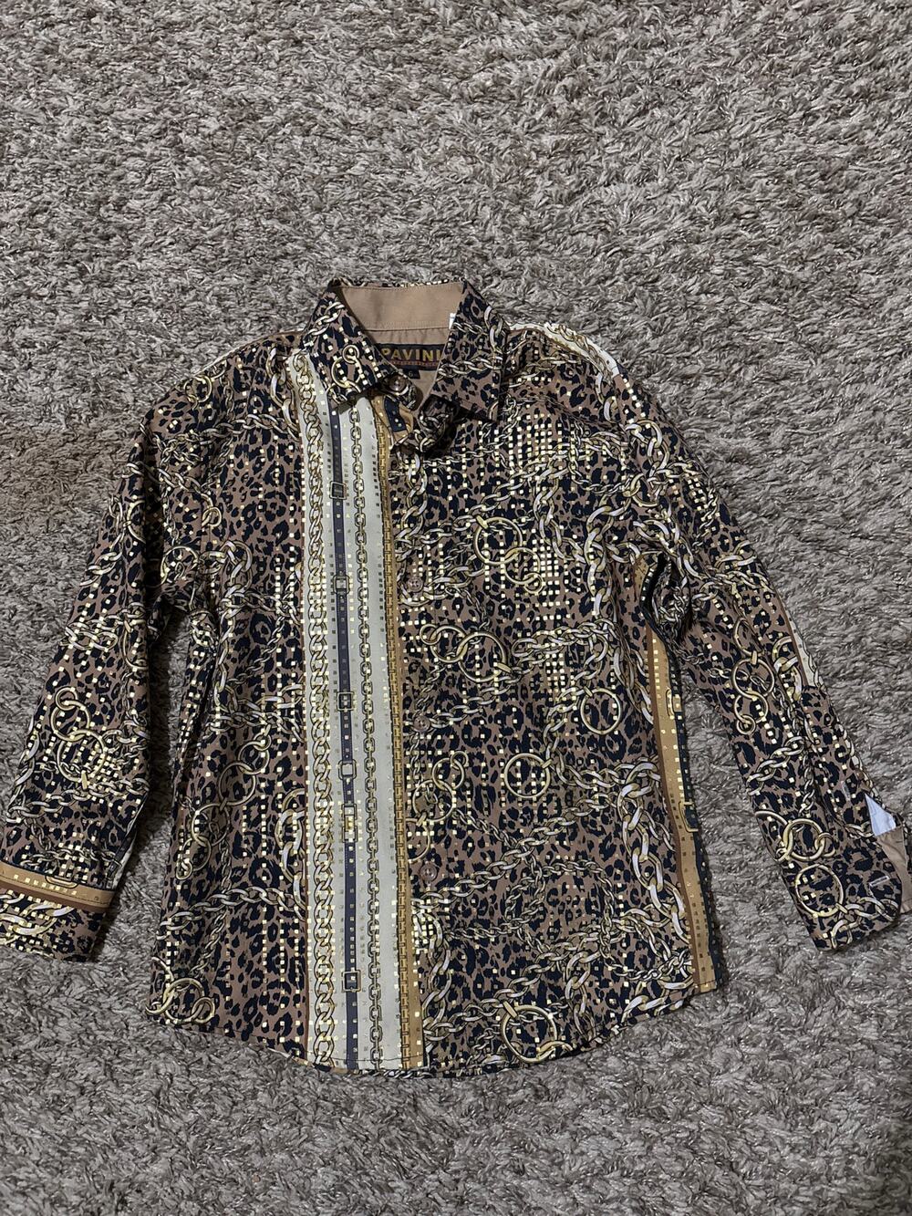 Toddler Pavini Buchon Long Sleeve Button Down Shirt 6